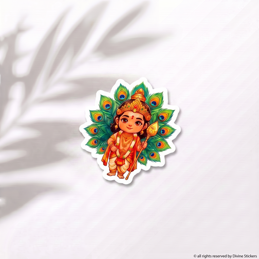 Muruga with Peacock